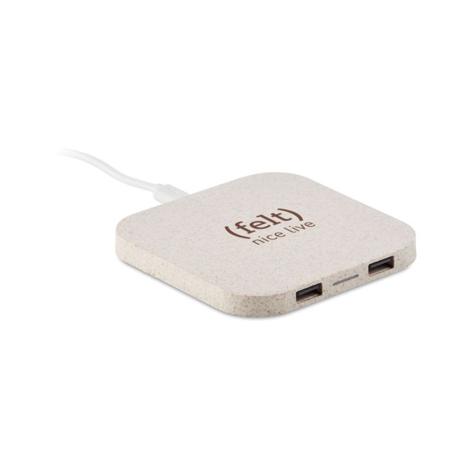 UNIPAD+ - HUB USB in paglia/ABS Gadget.it