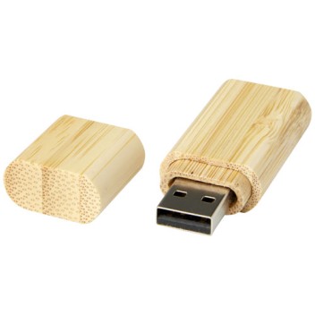 USB 2.0 in bambù con portachiavi Gadget.it