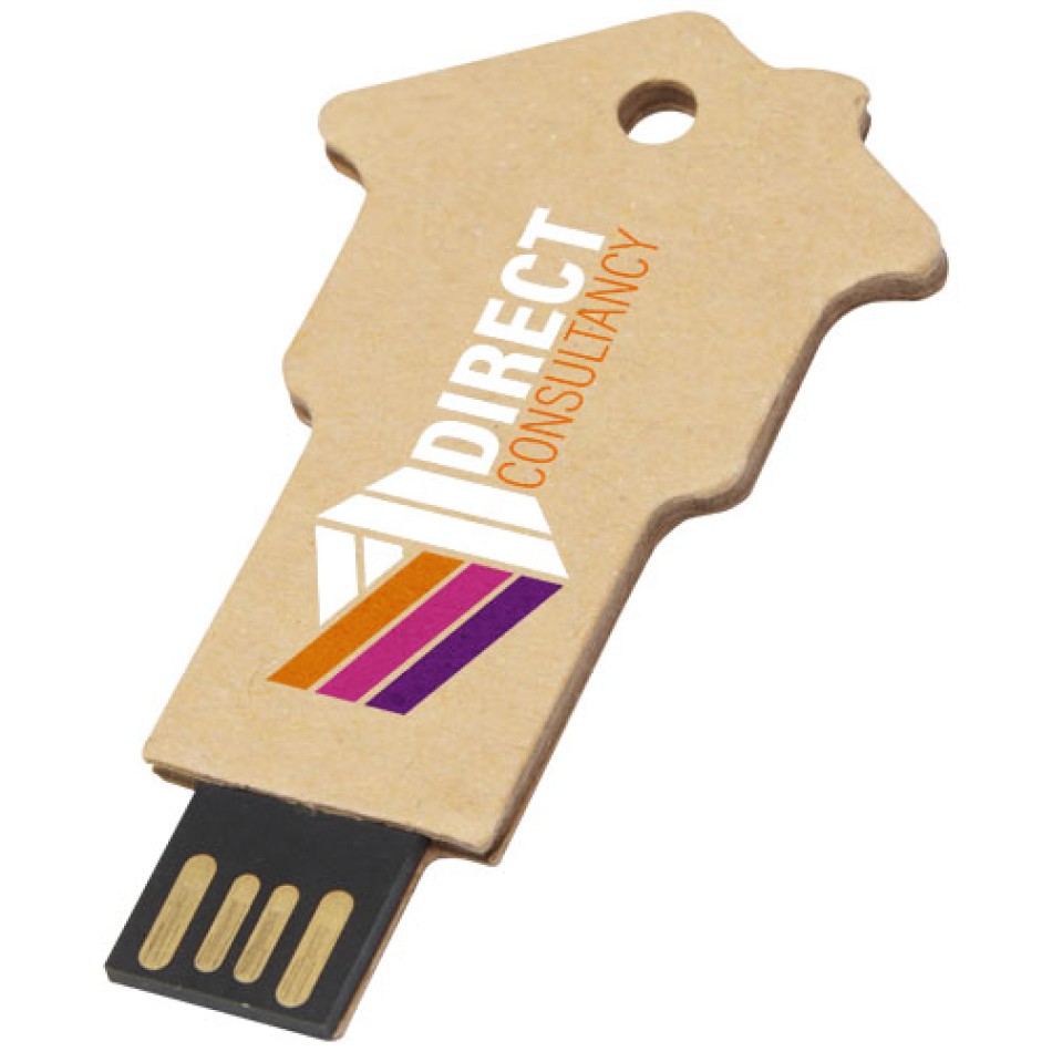 USB 2.0 in carta riciclata a forma di casa Gadget.it