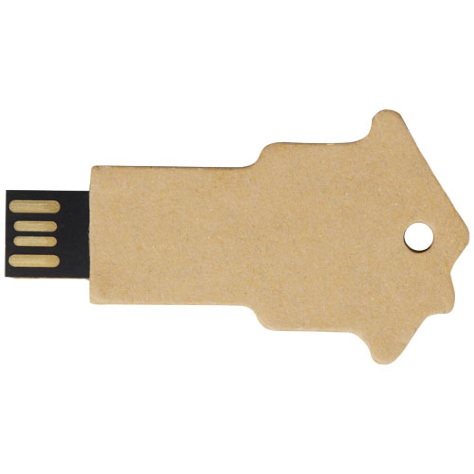 USB 2.0 in carta riciclata a forma di casa Gadget.it