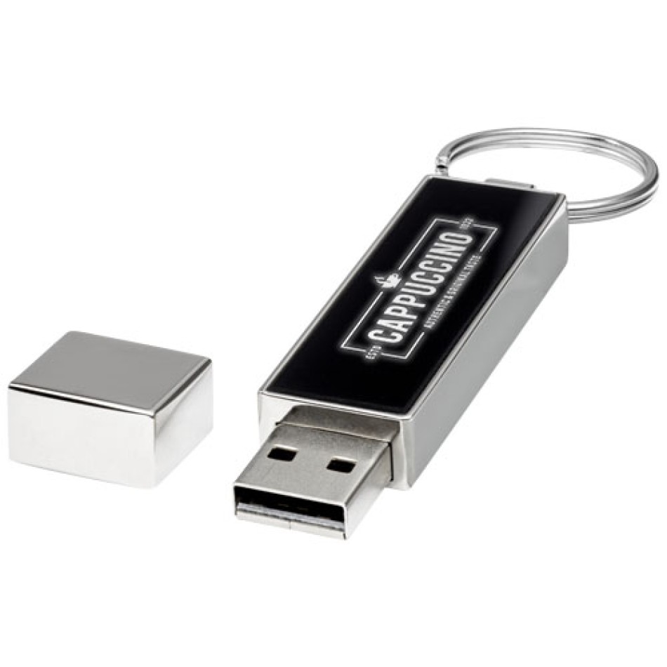 USB rettangolare con logo luminoso Gadget.it