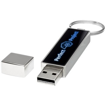 USB rettangolare con logo luminoso Gadget.it