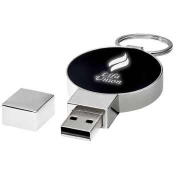 USB rotonda con logo luminoso Gadget.it