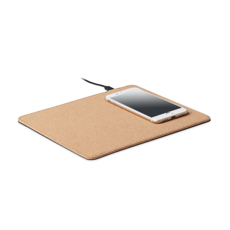 WIRELESS MATTY - Mouse pad in sughero 15W Gadget.it