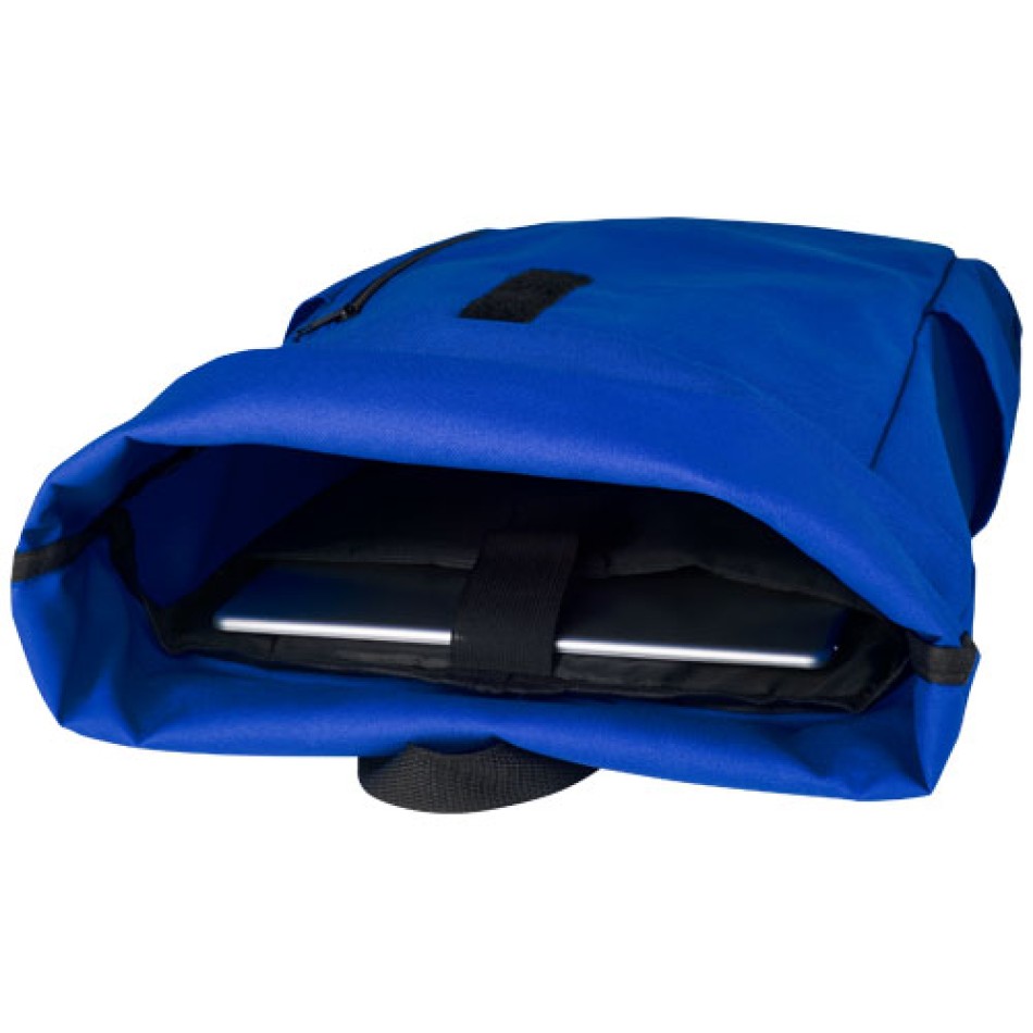 Zaino con chiusura arrotolabile per portatile da 15,6" in PET riciclato certificato GRS Byron 18L Gadget.it