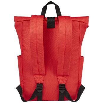 Zaino con chiusura arrotolabile per portatile da 15,6" in PET riciclato certificato GRS Byron 18L Gadget.it