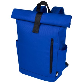 Zaino con chiusura arrotolabile per portatile da 15,6" in PET riciclato certificato GRS Byron 18L Gadget.it