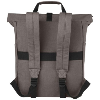 Zaino rolltop per portatile da 15" in canvas riciclato certificato GRS Joey - 15L Gadget.it