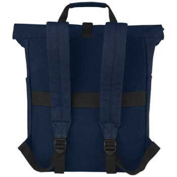 Zaino rolltop per portatile da 15" in canvas riciclato certificato GRS Joey - 15L Gadget.it